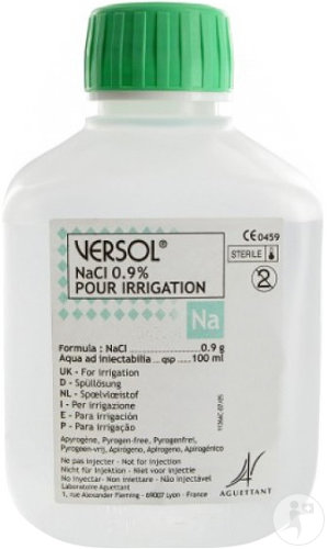 Versol 0.9% Solution pour Irrigation - Sérum physiologique bouteille