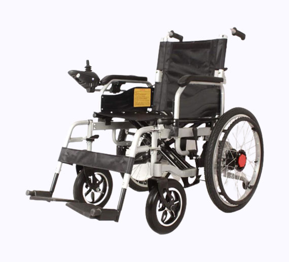 Portable Electric Automatic Wheelchair Black