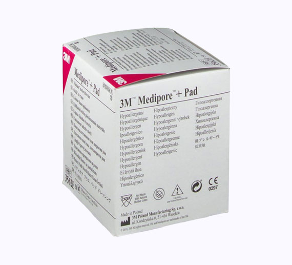 3M Medipore + Pad Soft Cloth Adhesive Wound Dressing -3562E