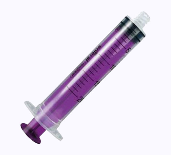 SYR-20S Enteral Syringe. Purple ,20ml, Single Use, With ENFit Connector, 50/Case