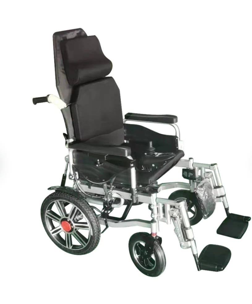 CN-6005+ Widen the version Electric wheelchair with flatlay Fully Lying Backrest Electric Wheelchair