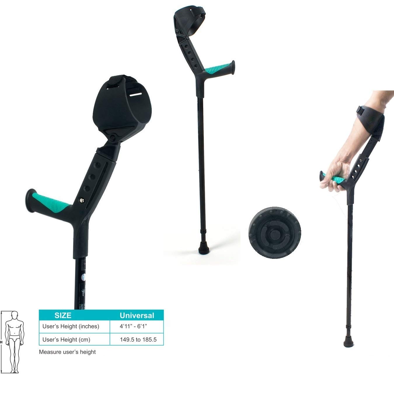 Elbow Crutch – Universal (Adjustable)