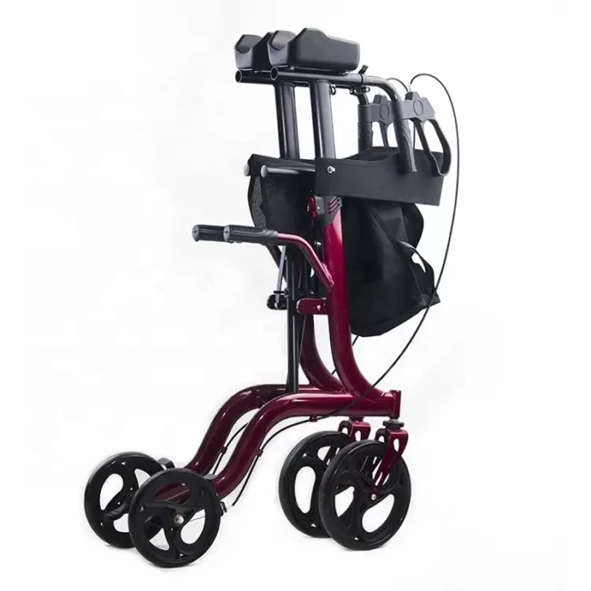 Portable Upright Walker Rollator With Seat Forearm Pad - MedKart Online